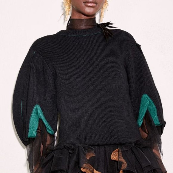 Toga Archives x H&M szL Balloon-Sleeved HOT COLLAB Sweater LIMITED Sweatshirt - Picture 1 of 6